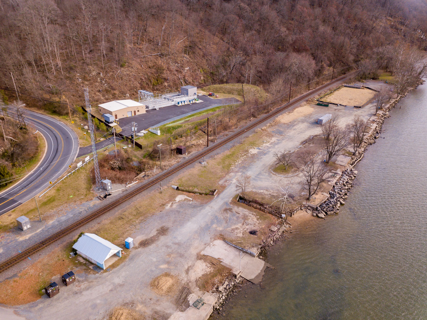 The completed Port Deposit WWTP